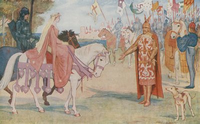 Lancelot amène Guenièvre à Arthur - Henry Justice Ford